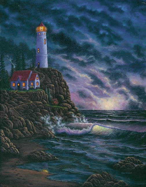 "Beacon of Hope" Lighthouse Print – Kim Hight - Art that Inspires