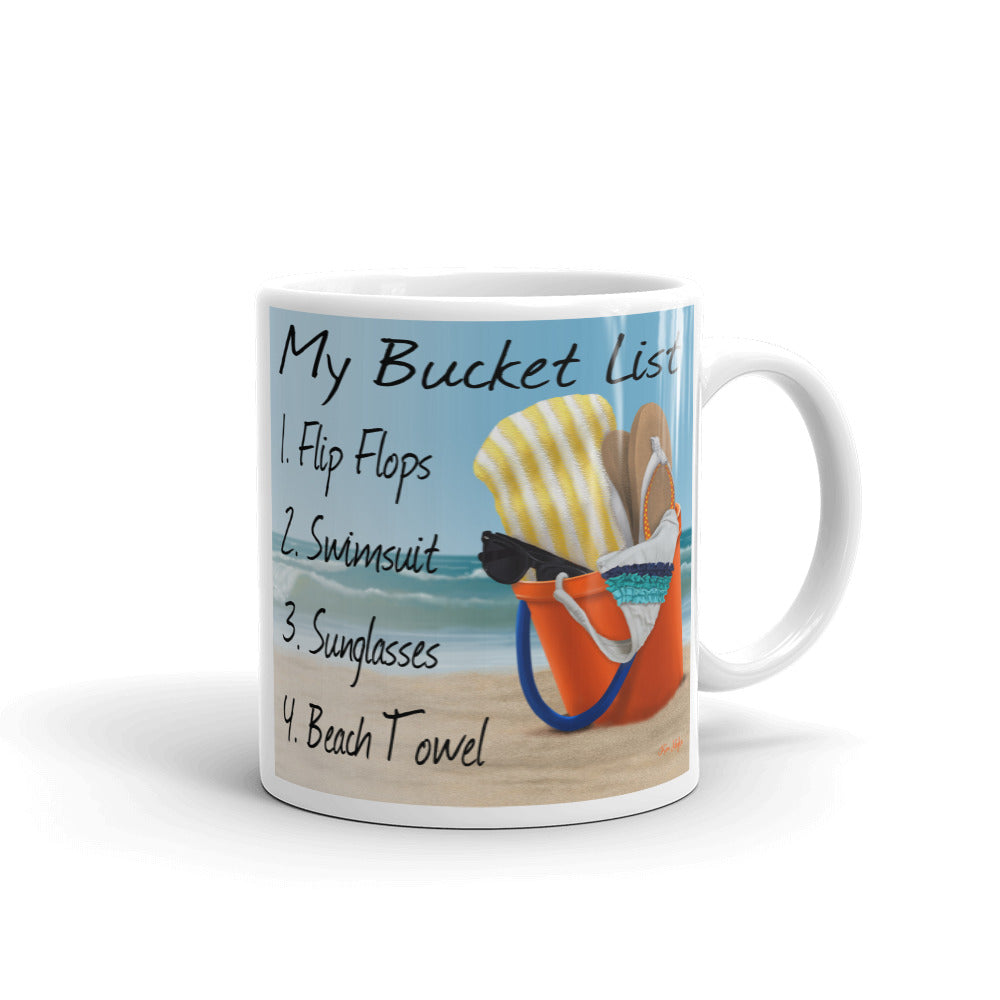 "Bucket List" Coffee Mug Kim Hight Art that Inspires