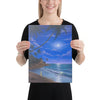 Tropical Moonlight painting of the moon 12x16 by Kim Hight