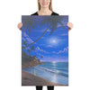 Tropical Moonlight beach art on canvas 24x36 by Kim Hight