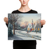 The Old Schoolhouse giclee on canvas print 16x20 by Kim Hight