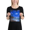 Tropical Moonlight painting of the ocean 8x10 by Kim Hight
