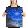 Tropical Moonlight painting of the moon 16x20 by Kim Hight