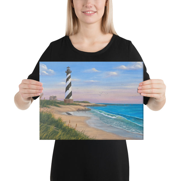 Cape Hatteras giclee on canvas print 12x16 by Kim Hight