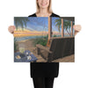 Jimmy's Place beach art on canvas 18x24 by Kim Hight
