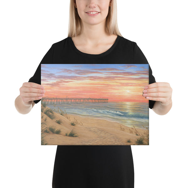 Pier 19 beach wall art 12x16 by Kim Hight