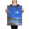 Tropical Moonlight beach print on canvas 18x24 by Kim Hight