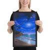 Tropical Moonlight painting of the ocean 12x18 by Kim Hight