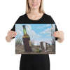 I Wanna Be There beach art on canvas 12x16 by Kim Hight