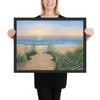 Coastal Sunrise framed art 18x24 by Kim Hight