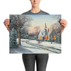 The Old Schoolhouse rustic wall art 18x24 by Kim Hight