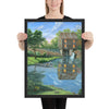 Laurel Mill autumn painting 18x24 by Kim Hight