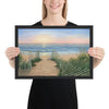Coastal Sunrise framed artwork 12x18 by Kim Hight