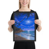Tropical Moonlight framed artwork 12x16 by Kim Hight