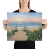 Coastal Sunrise ocean painting on canvas 16x20 by Kim Hight