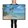 Blue Paradise framed art 24x36 by Kim Hight