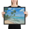 Blue Paradise painting of the ocean 16x20 by Kim Hight