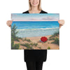 Crimson Umbrella giclee on canvas print 18x24 by Kim Hight