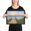 Coastal Sunrise framed art 12x16 by Kim Hight